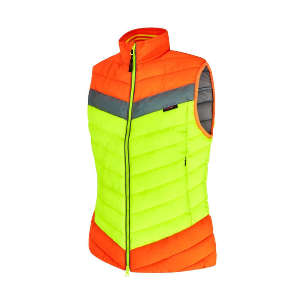 equisafety hi viz riding gilet pinkyellow