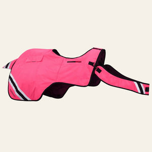 equisafety hi viz riding gilet pinkyellow