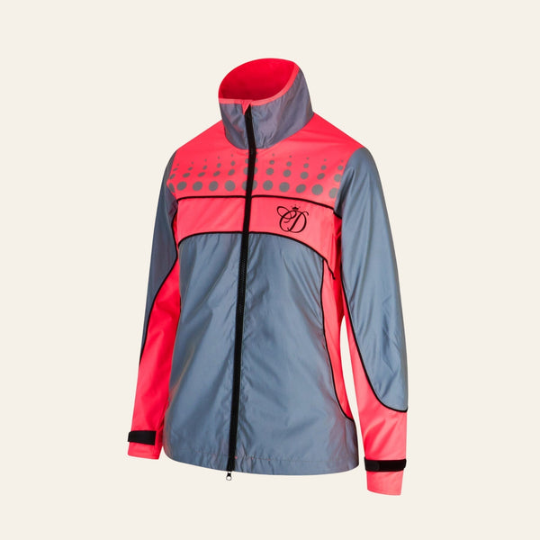 equisafety hi viz riding gilet pinkyellow