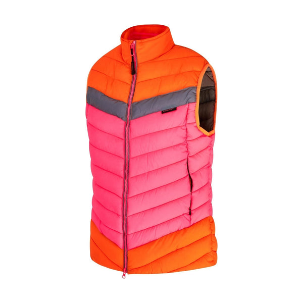 equisafety hi viz riding gilet pinkyellow