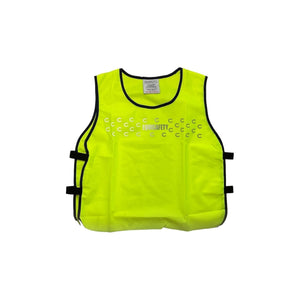 equisafety hi viz riding gilet pinkyellow