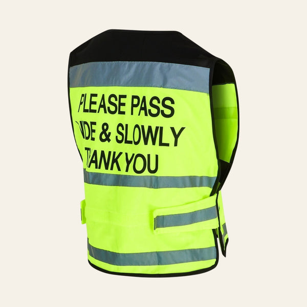 equisafety hi viz riding gilet pinkyellow