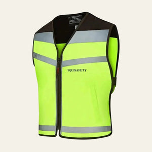 equisafety hi viz riding gilet pinkyellow