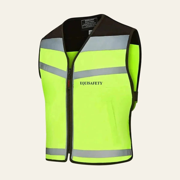equisafety hi viz riding gilet pinkyellow