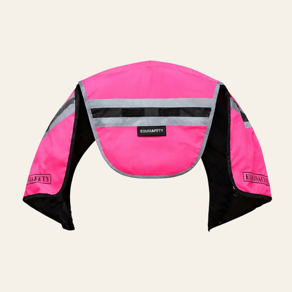equisafety hi viz riding gilet pinkyellow