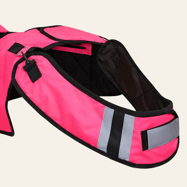 equisafety hi viz riding gilet pinkyellow