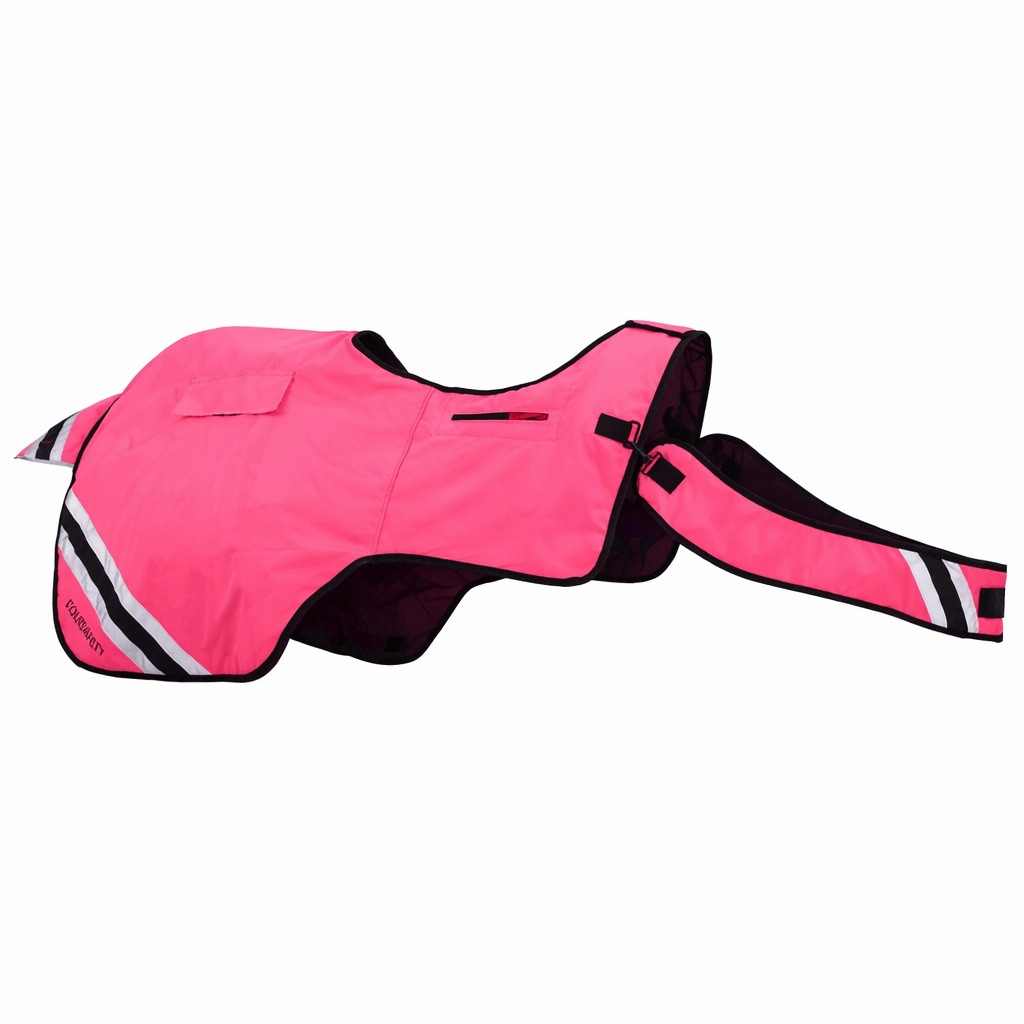 Equisafety Horse Exercise Sheet Wraparound Rug - Pink - Equisafety