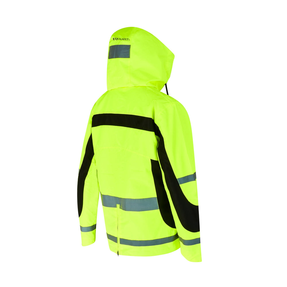 Equisafety Lightweight Waterproof Hi Vis Jacket - Yellow - Equisafety