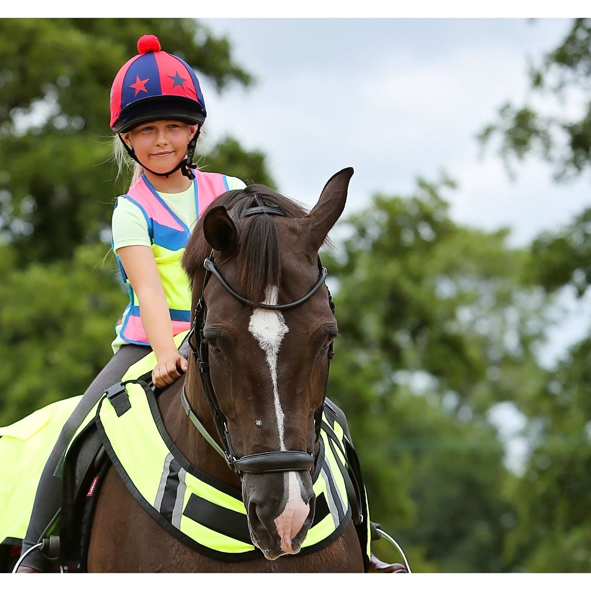 Equisafety Multi Colour Hi Vis Waistcoat - P/Y - Equisafety