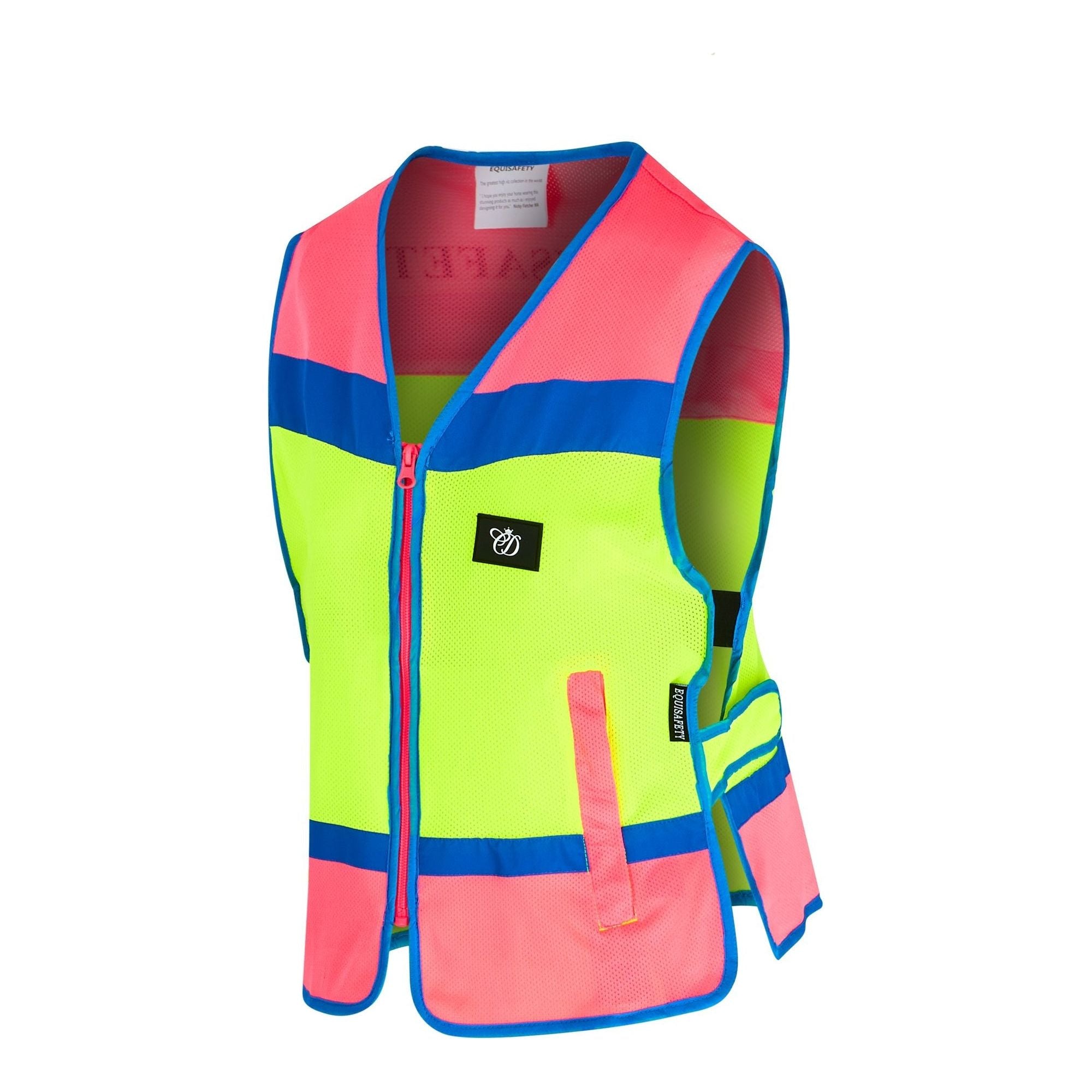 Equisafety Multi Colour Hi Vis Waistcoat - P/Y - Equisafety