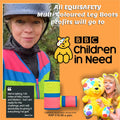Equisafety Multi Coloured Hi Vis Leg Boots - All profit goes to Sara Cox's Children in Need Challenge - Equisafety
