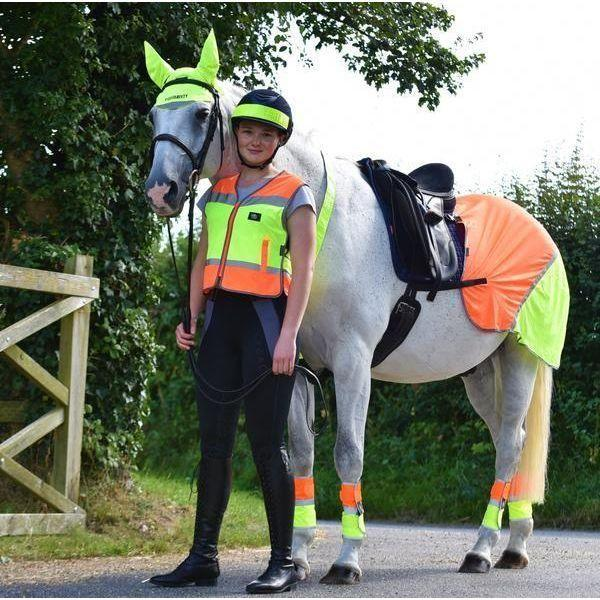 equisafety multi coloured mesh fly sheet pinkorange