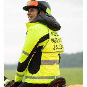 equisafety multi coloured reflective neck band pinkorange