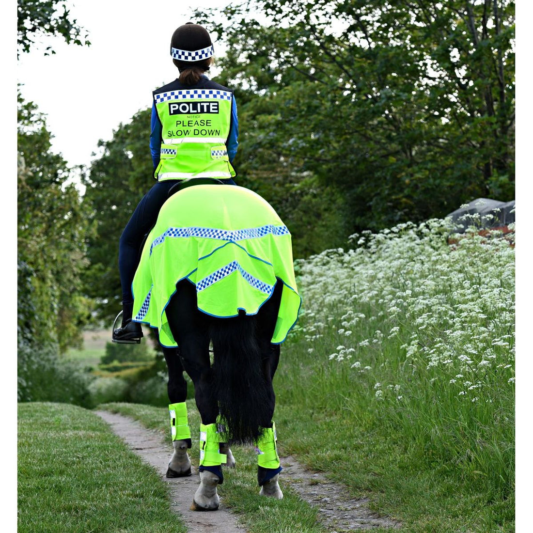 Equisafety POLITE Hi Viz Horse Mesh Sheet - Equisafety