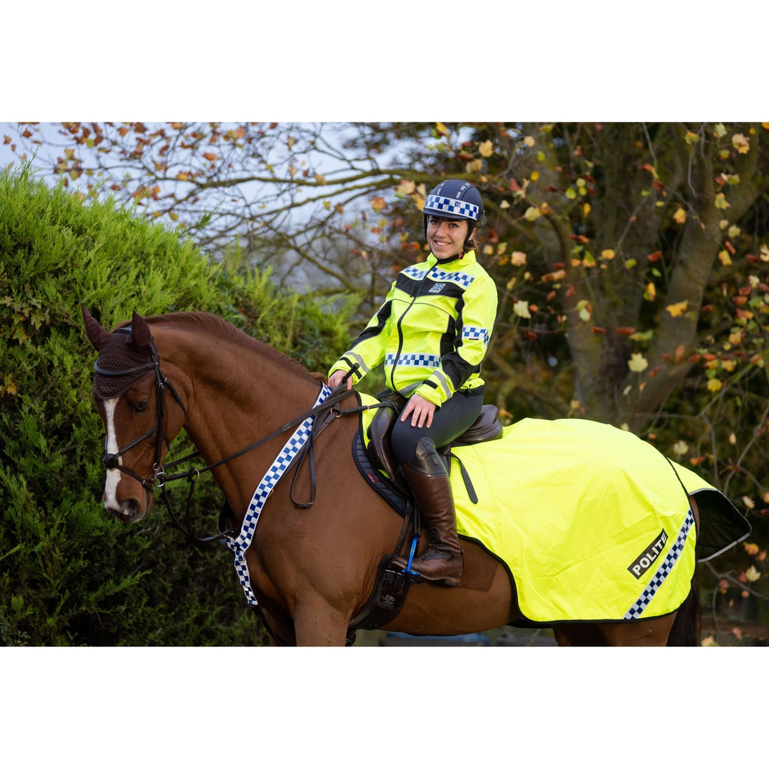 Equisafety POLITE Lightweight Waterproof Hi Vis Jacket - Equisafety