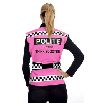 Equisafety POLITE Think Scooter Hi Vis Waistcoat - PINK - Equisafety