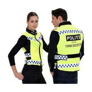 Equisafety POLITE Think Scooter Hi Vis Waistcoat YELLOW - Equisafety