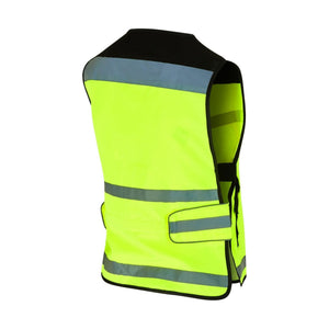 Equisafety Reflective Air Waistcoat Yellow - Plain Back - Equisafety