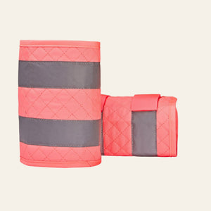 Equisafety Reflective Horse Wear Quilted Leg Boots - Pink - Equisafety