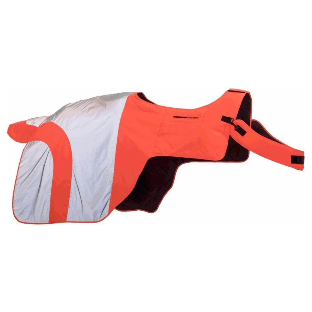 Equisafety Reflective Mercury Horse Hi Viz Exercise Rug - orange - Equisafety