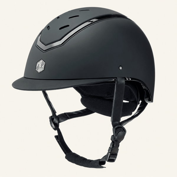 EQX Kylo Riding Hat - Black Matte/Black Gloss - Equisafety