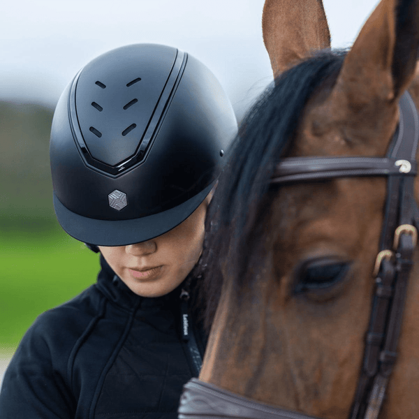 EQX Kylo Riding Hat MIPS - Black Matte/Black Gloss - Equisafety