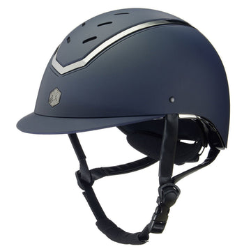 EQX Kylo Riding Hat - Navy Matte/Pewter - Equisafety