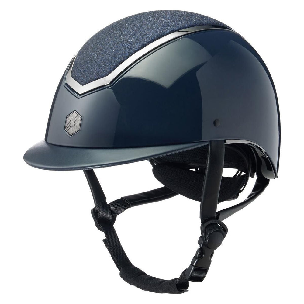 EQX Kylo Sparkly Riding Hat - Navy Gloss/ Pewter from £96 - Equisafety