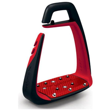 FreeJump Safety Stirrups Soft Up Classic - Black/Red - Equisafety