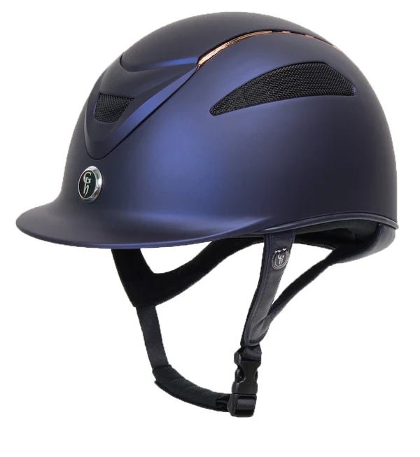 Gatehouse Conquest MKII - Riding Hat - Navy/Rose Gold Limited Edition - Equisafety