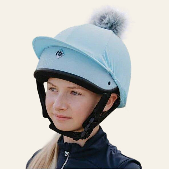 Harlow JS1 Pro Jockey Skull - Pastel Blue - Equisafety