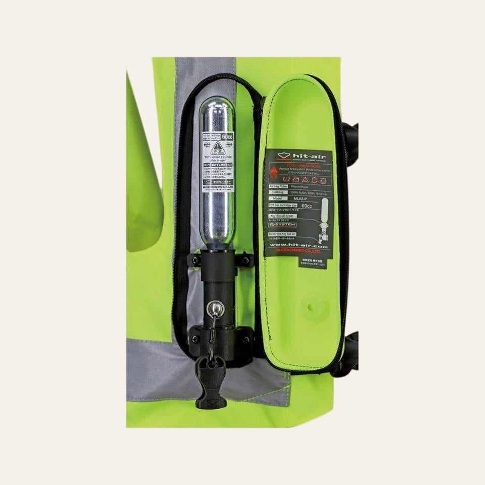 Hit Air MLV2 with Back Padding - Hi Vis Yellow - FREE AIR WAISTCOAT with every order. Worth £39.99 - Equisafety