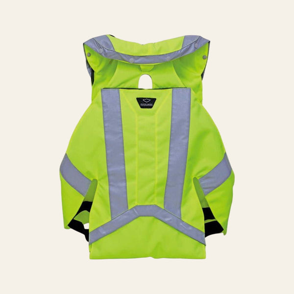Hit Air MLV2 with Back Padding - Hi Vis Yellow - FREE AIR WAISTCOAT with every order. Worth £39.99 - Equisafety