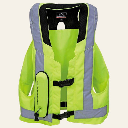 Hit Air MLV2 with Back Padding - Hi Vis Yellow - FREE AIR WAISTCOAT with every order. Worth £39.99 - Equisafety