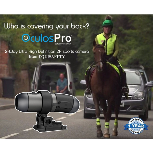 Horse Riding Helmet Camera OculosPro 2K 2 - way - Equisafety