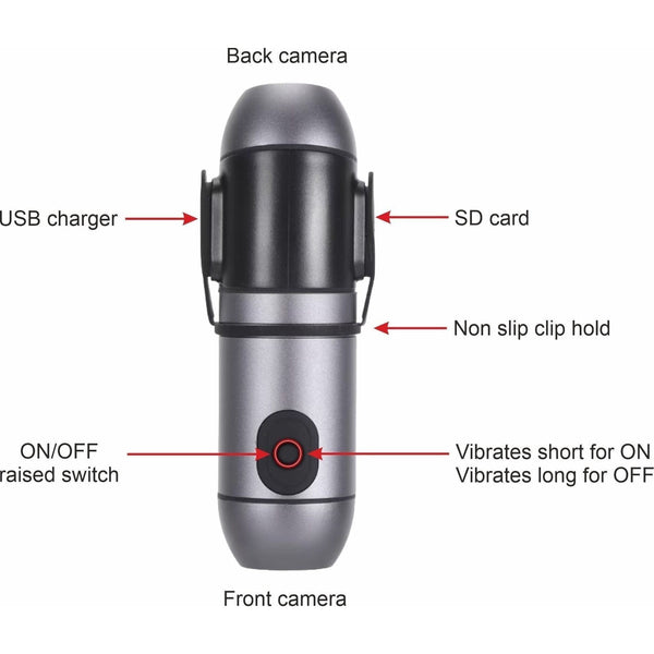 Horse Riding Helmet Camera OculosPro 2K 2 - way - Equisafety