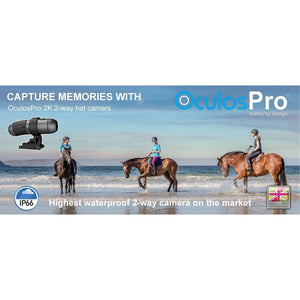 Horse Riding Helmet Camera OculosPro 2K 2 - way - Equisafety
