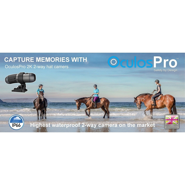 Horse Riding Helmet Camera OculosPro 2K 2 - way - Equisafety