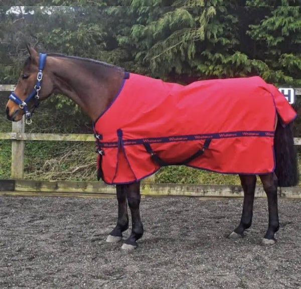 John Whitaker Kirkby Turnout Rug 100g - Red - 6ft6 only - Equisafety