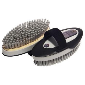 KBF99 Antibacterial Body Brush Black/Grey - Equisafety