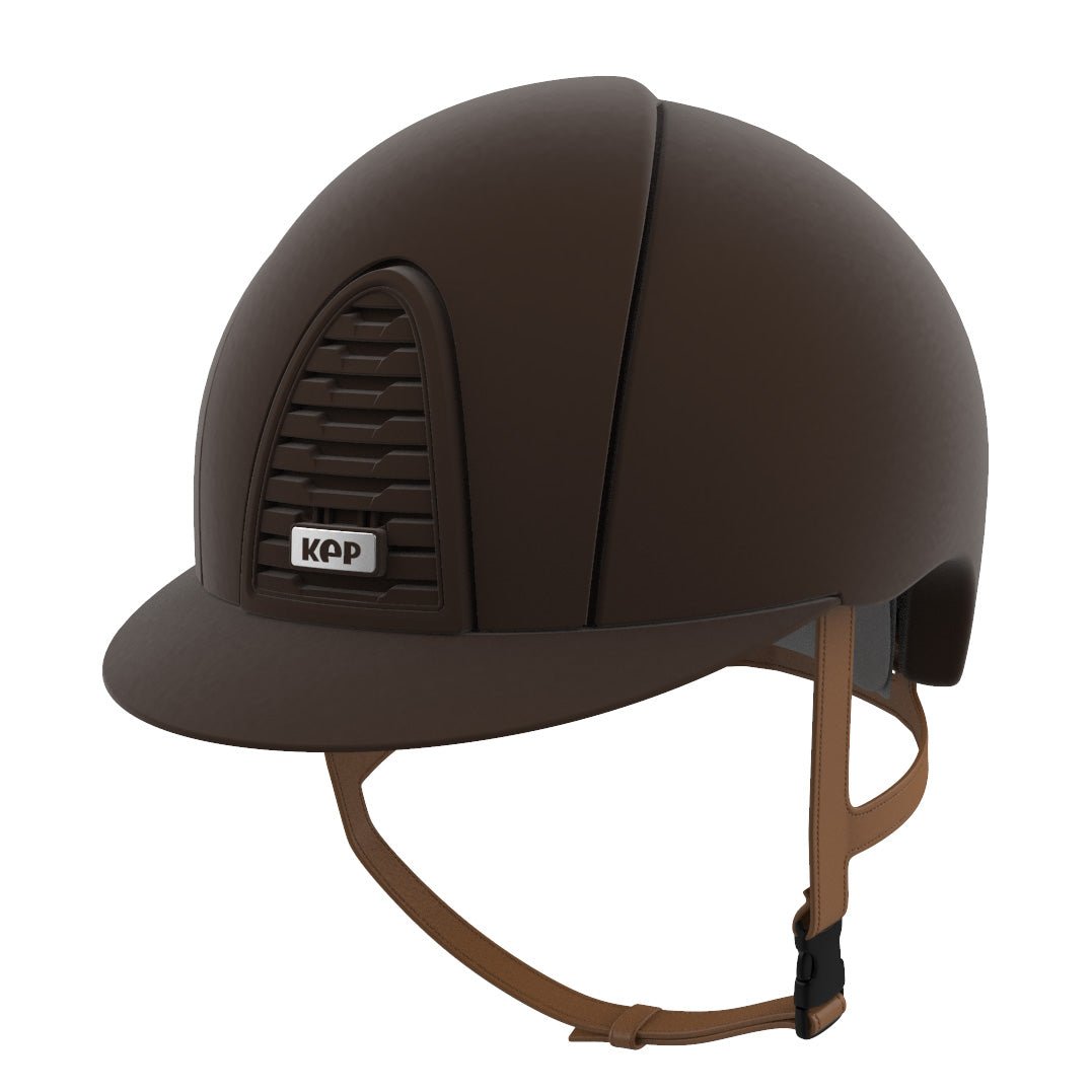 Kep Cromo 2.0 Jockey - Riding Hat - Full Velvet - Brown - Equisafety