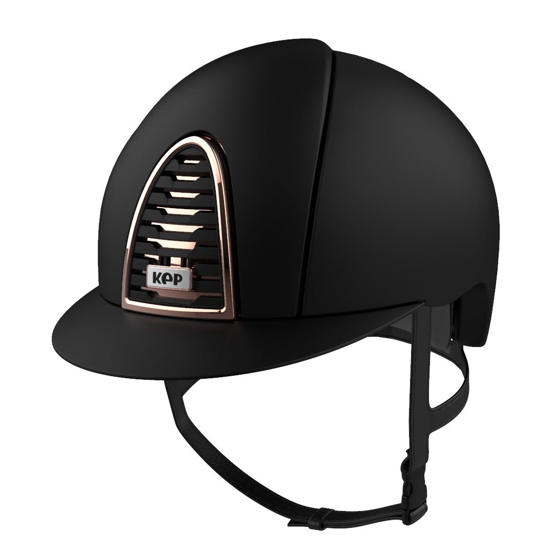 Kep Cromo 2.0 Jockey - Riding Hat - Textile Black/ Rose Gold - Equisafety