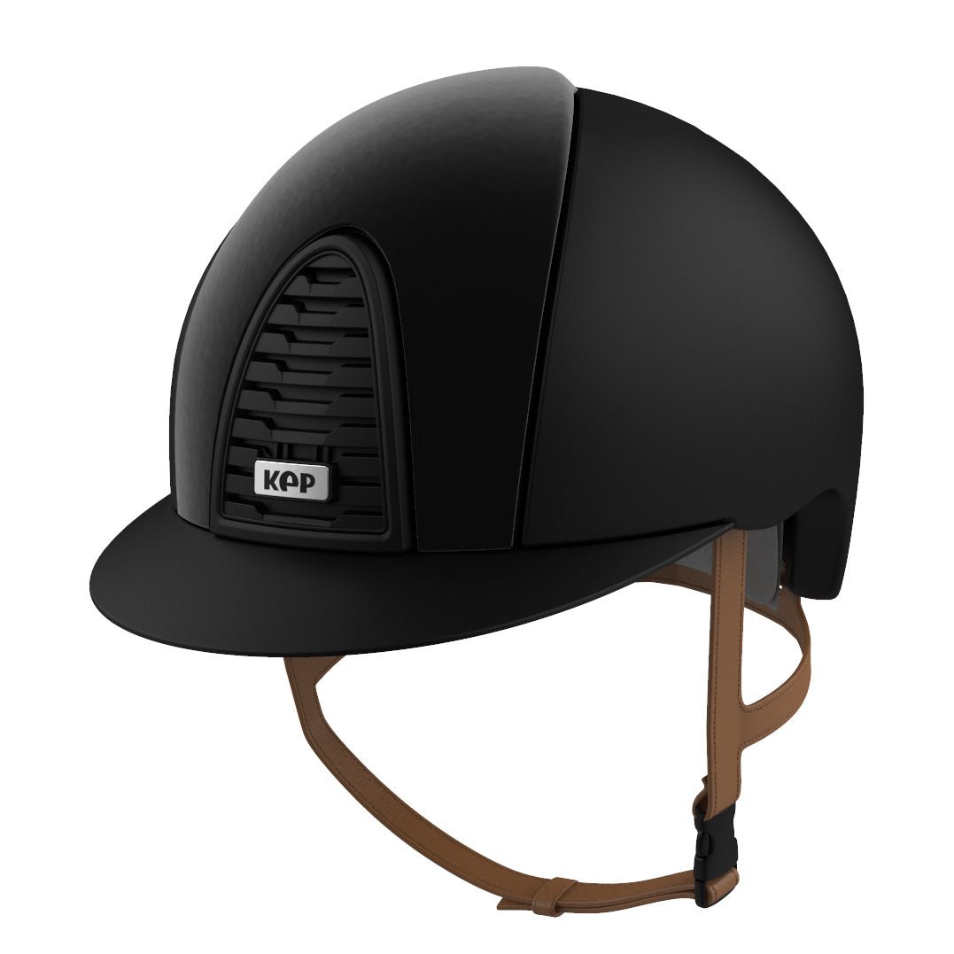 Kep Cromo 2.0 Jockey - Riding Hat - Textile Black/Velvet Panels - Equisafety