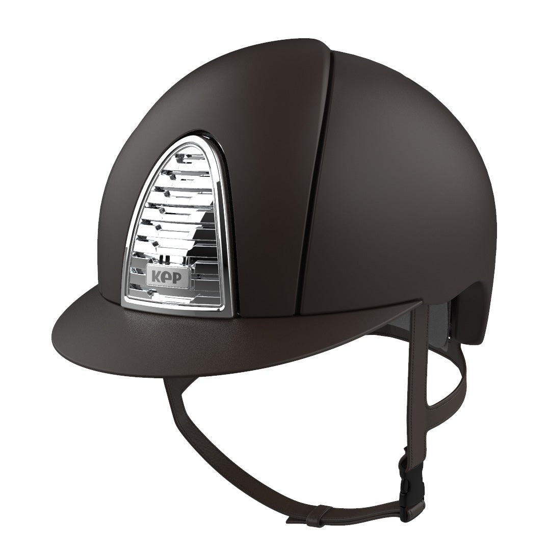 Kep Cromo 2.0 - Jockey - Riding Hat - Textile Brown/ Chrome - Equisafety