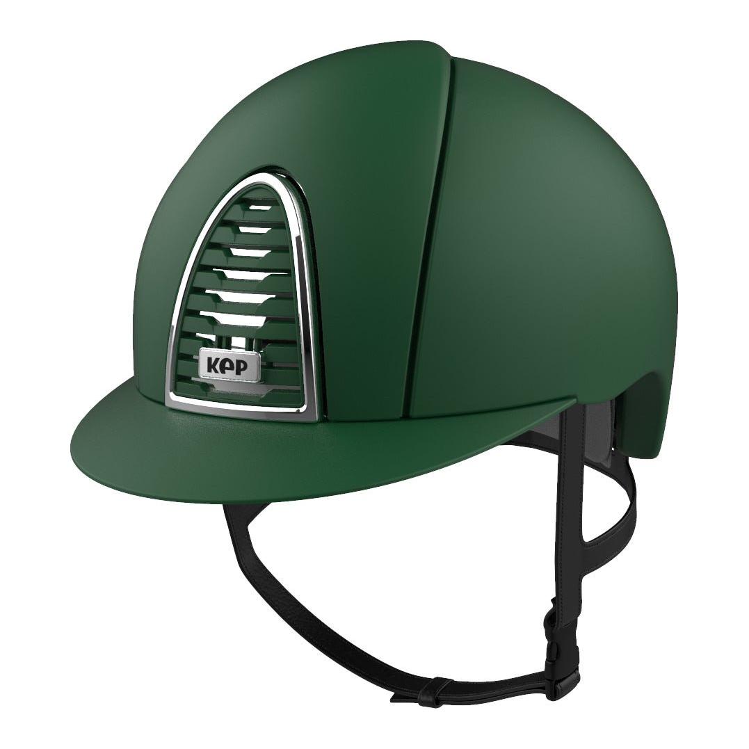 Kep Cromo 2.0 Jockey - Riding Hat - Textile Dark Green - Equisafety