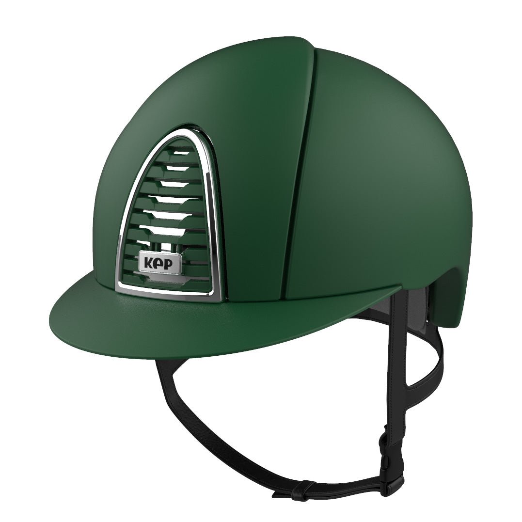 Kep Cromo 2.0 Jockey - Riding Hat - Textile Dark Green - Equisafety