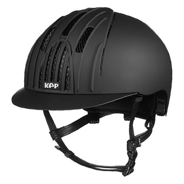 Kep E - Light Jockey - Riding Hat - Black/Black Mesh - Equisafety