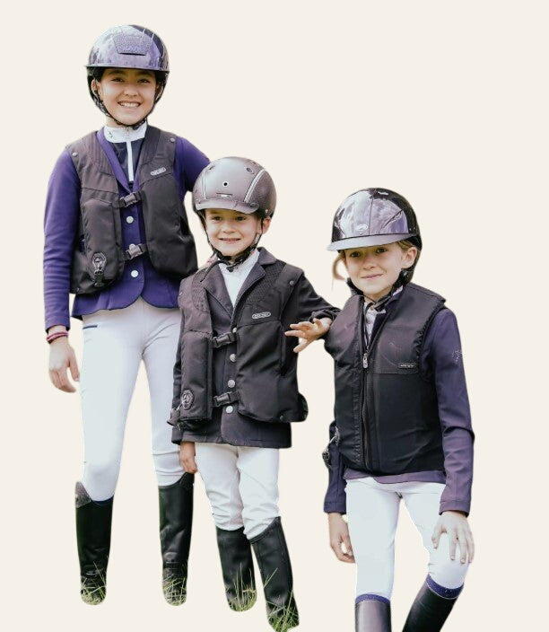 Kids Hit Air VH Advantage with a FREE Hi Vis Waistcoat worth £39.99 - Equisafety