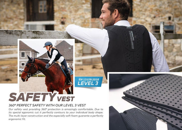 KOMPERDELL - SAFETY BODY PROTECTOR FRONTZIP EN 13158:2018 – LEVEL 3 - Equisafety