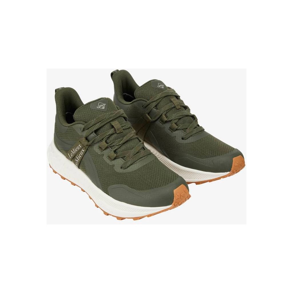 Le Mieux All weather Trax Waterproof Trainer - Khaki - Equisafety